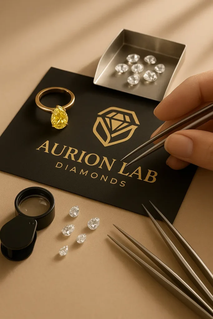 yellow pear shape diamond ring in gold