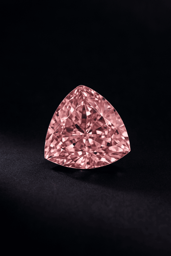 FANCY PINK TRILLION CUT DIAMOND